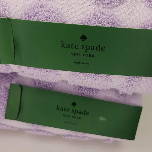 Last Chance, If Not Purchased Today, Mine:) Kate Spade Bath Towels set of 2 NWT - Picture 2 of 5